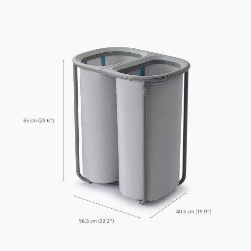 Alternative view of Giỏ Phân Loại Đồ Giặt 2 Ngăn Joseph Joseph Duo 80L Grey - 012903
