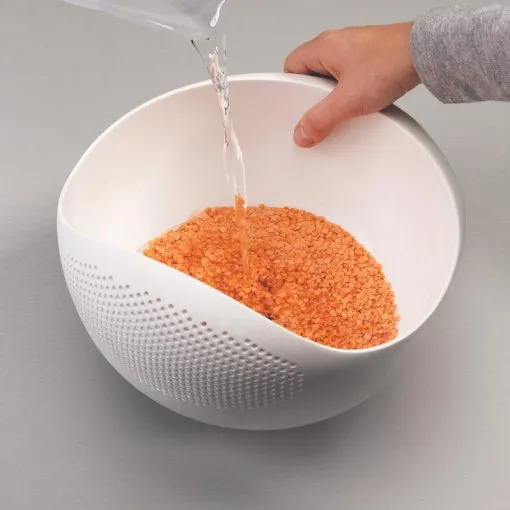 tô sơ chế và để ráo màu trắng - Tô Sơ Chế & Để Ráo Joseph Joseph Prep & Serve Small White – 400663 - Ảnh 3